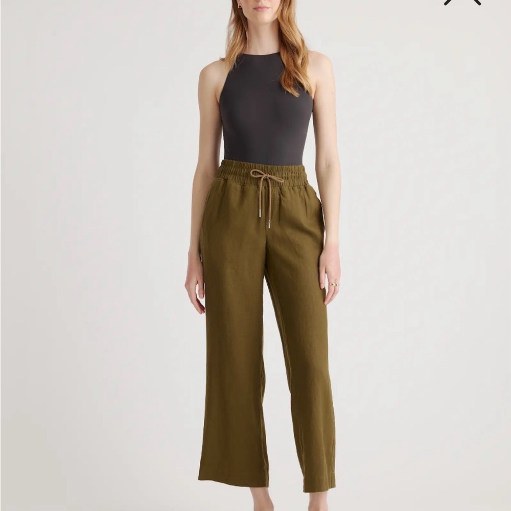 Quince 100% European Linen Wide Leg Pants